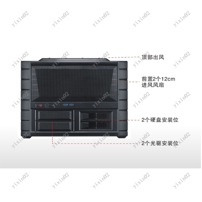 حافظة كمبيوتر اللوحة الأم ATX  - مراجعة Pc Chassis وسعره